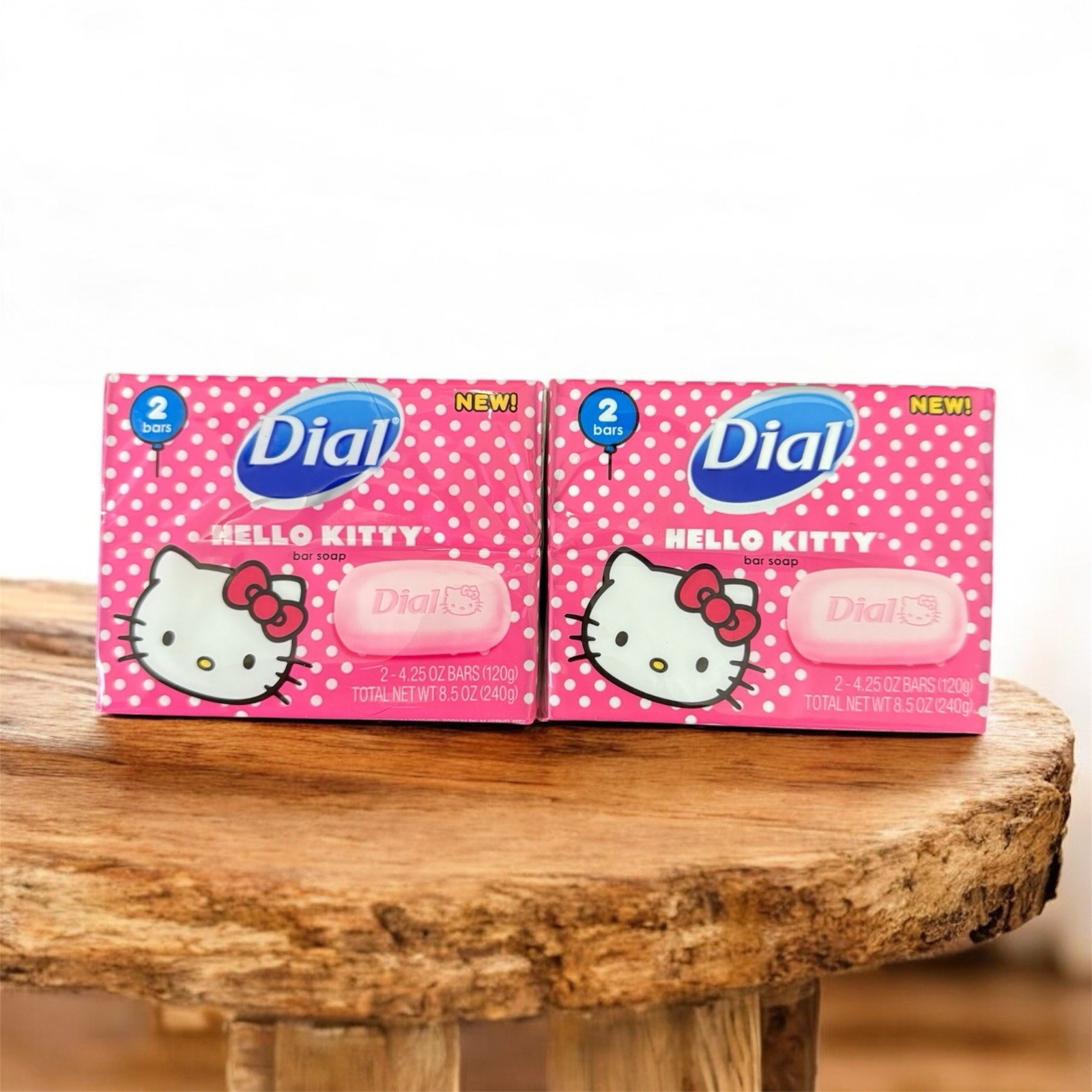 Dial Hello Kitty Bar Soap New Sealed Collectable!! 4 Bars of soap, 4.25 oz each
