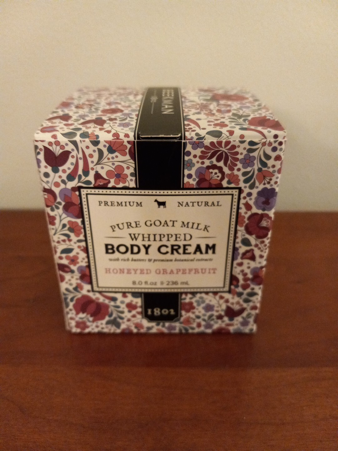 Beekman 1802 Pure Goat Milk Whipped Body Cream 8 Ounce Honeyed Grapefruit Sealed
