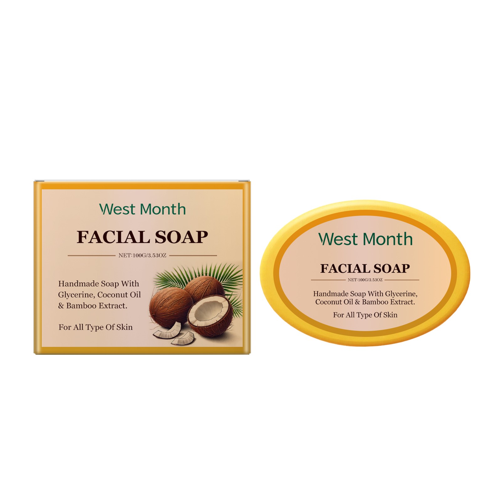 Niacinamide & Vitamin E Face Soap, Brightening, Oil Control Acne Treatment