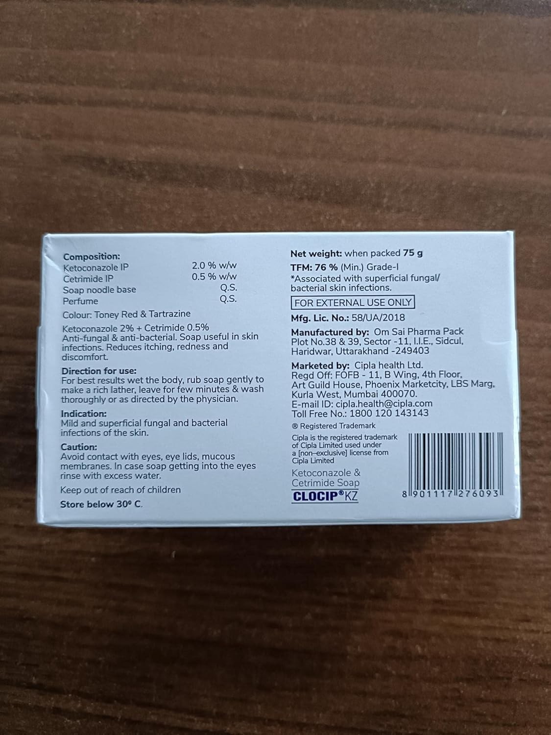 Clocip KZ Antifungal Soap Pack of 3 | Helps with Itching & Fungal Skin Care