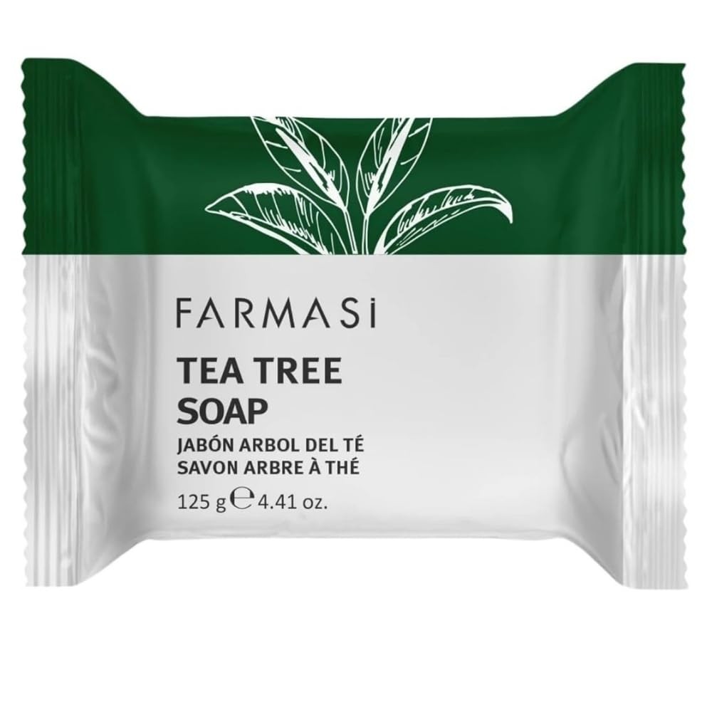 FARMASi Tea Tree Soap, Clarifying Daily 4.41 Ounce (Pack of 1), White