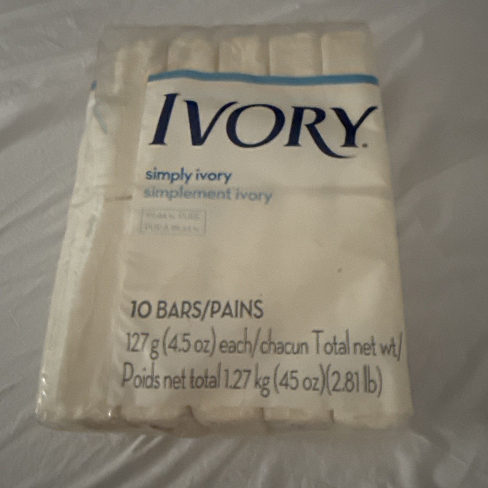 NEW Vintage Ivory Bar Soap (10) 4.5oz Simply Ivory 99.4% Pure Individually Wrap