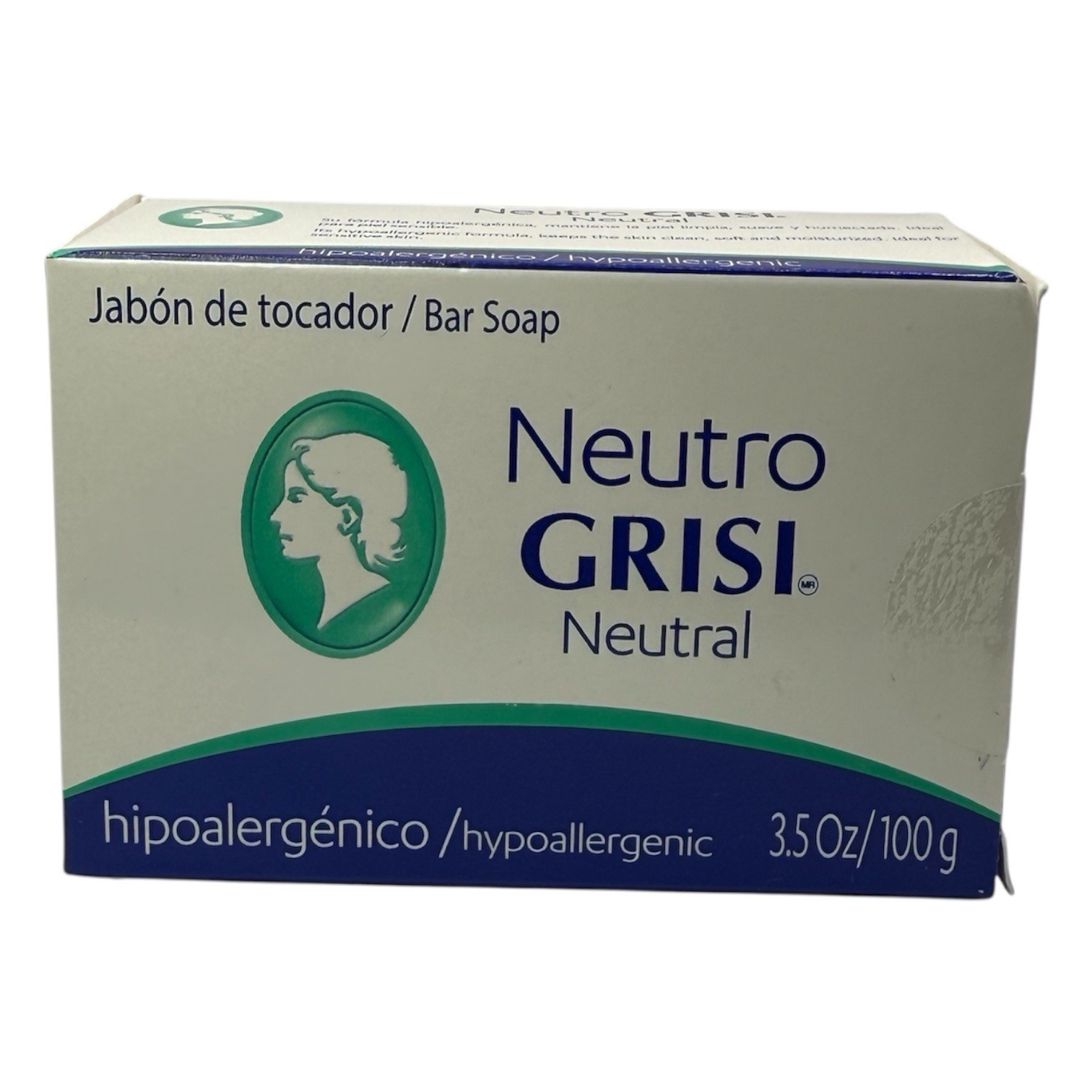 Grisi Neutral Hypoallergenic Soap Bar 3.5 oz Pack of 6 Sensitive Skin Unscented