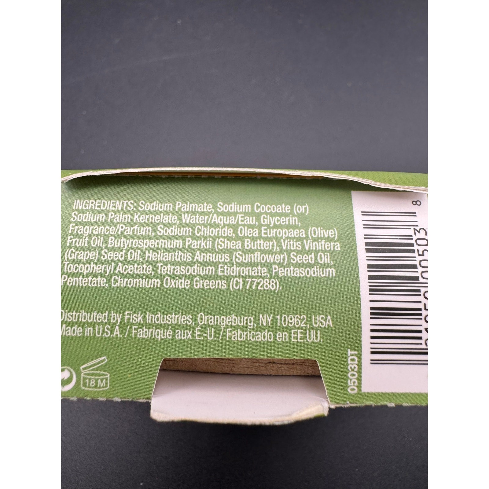 Dermactin-NT Olive Oil Cleansing Bar Soap Moisture to Sensitive Skin 4 Oz/114g