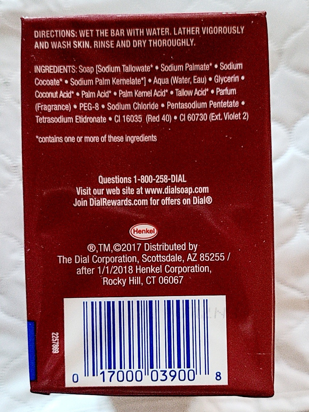 New Dial Glycerin Soap Bars with Power Berries Raspberry Pomegranate Net 12 Oz