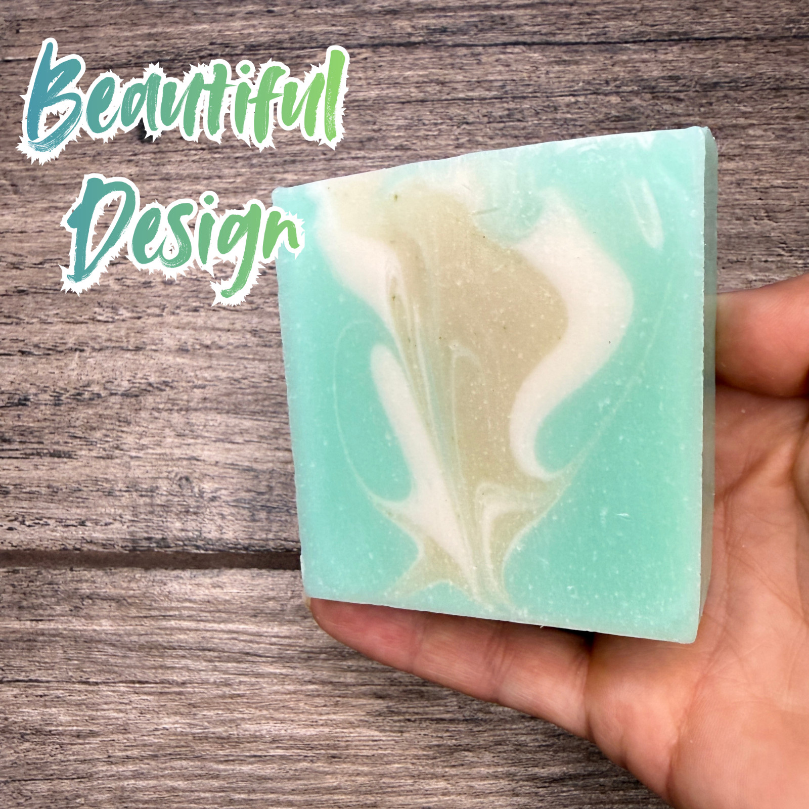 Handmade Cucumber Mint Soap Bar with Grass Fed Beef Tallow