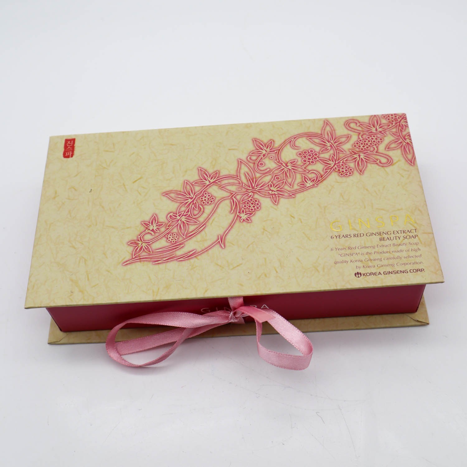 Korean Red Ginseng Beauty Soap Bars 6 Years Set of 2 Skin Care K-Beauty Ginspa