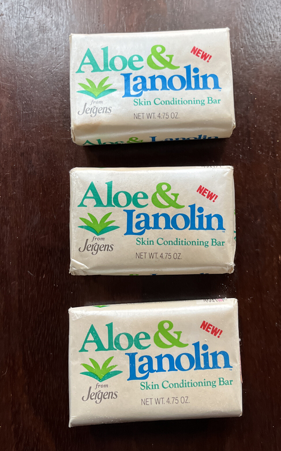 VTG NOS NEW 1984 Jergens Aloe & Lanolin Soap Bar ~ 3.5oz RARE!!!