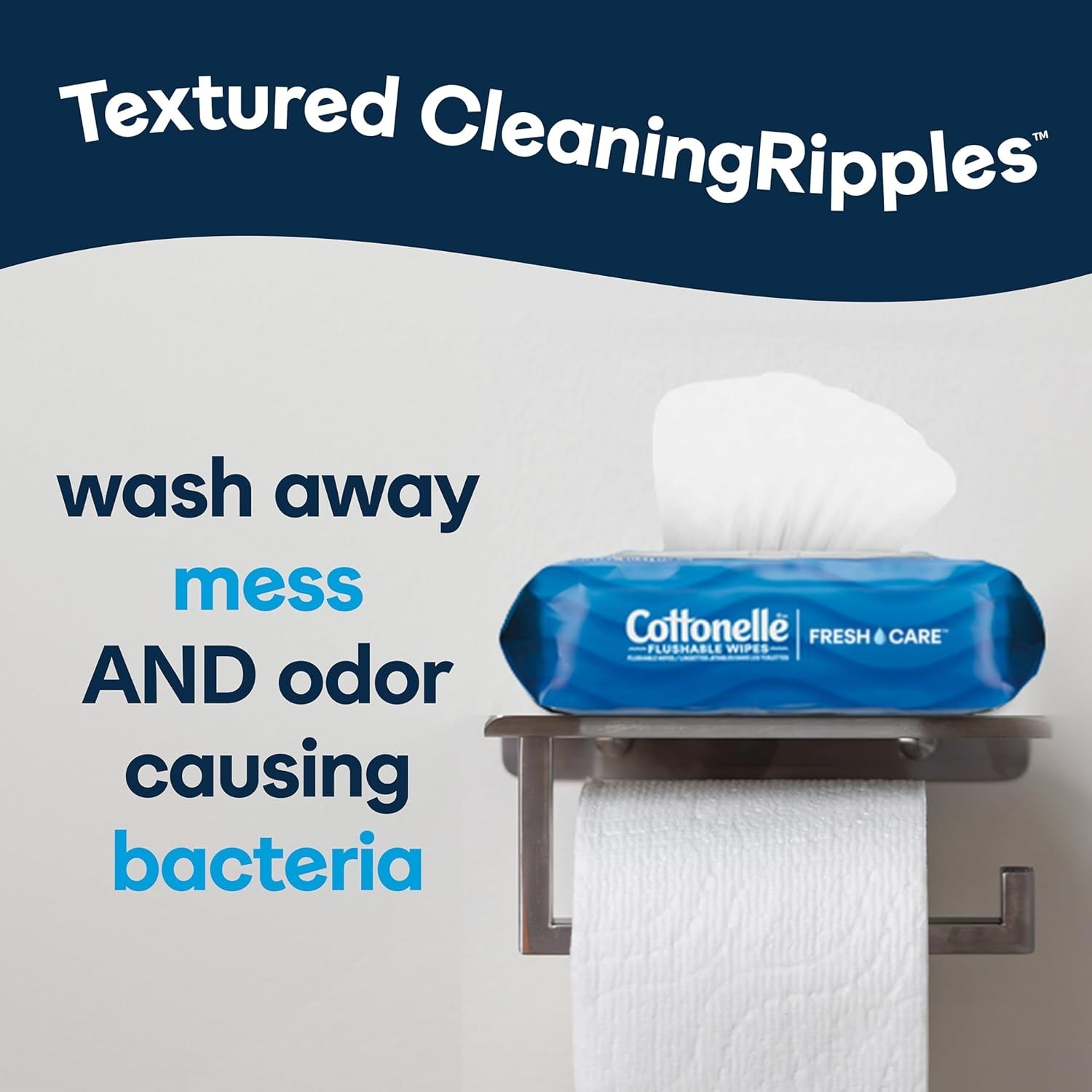 Cottonelle Fresh Care Flushable Wet Wipes, 1 Resealable Bag
