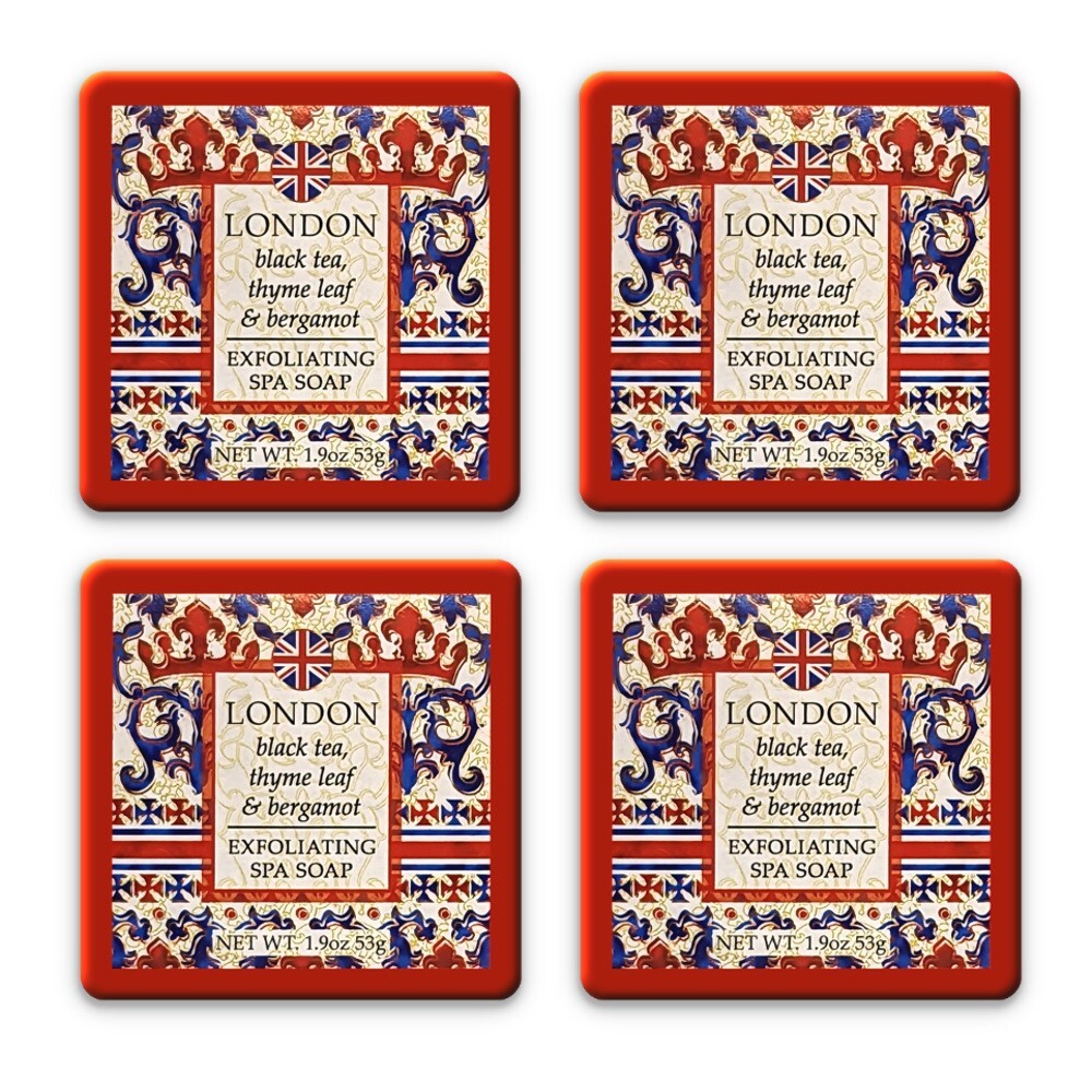 Greenwich Bay 1.9oz Soap, London – Set of 4 (R5H048)