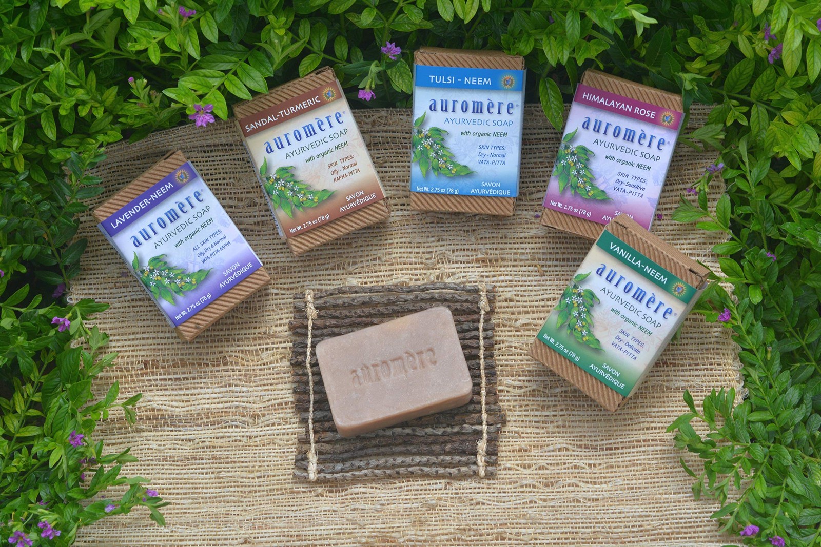 Natural Ayurvedic Neem Soap Pack of 2 Eco Friendly Moisturizing Tulsi Formula