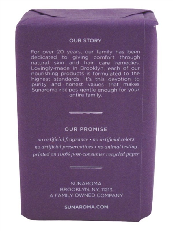 Sunaroma Soap Bar Lavender Shea + Vitamin-E Oil 8 Ounce