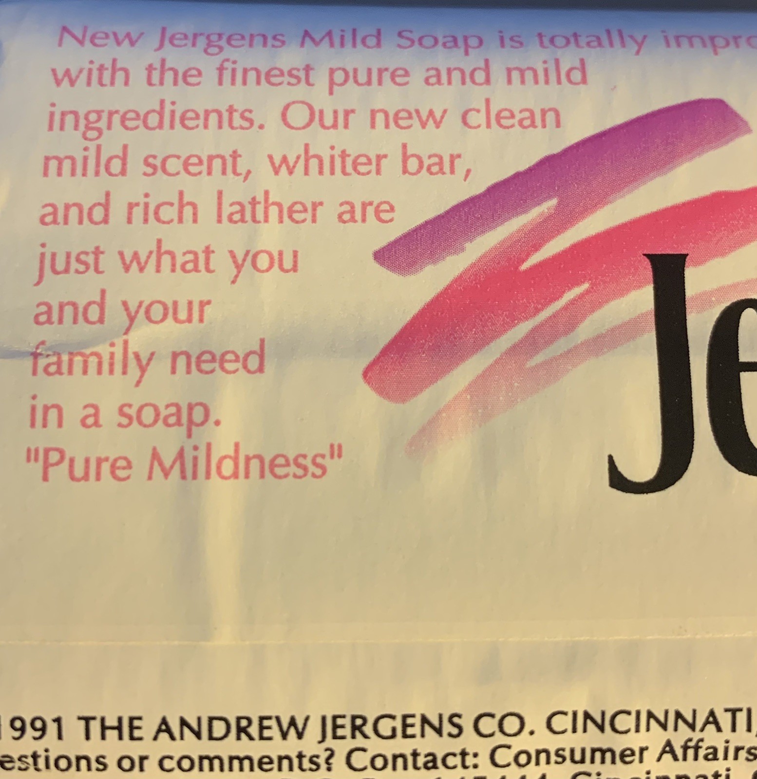 Vintage 1991 Jergens Mild Bath Size Bar Soap 16 Bars 4.5 Oz. Each USA New