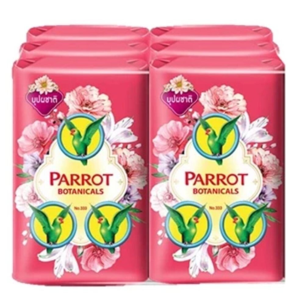Thai Herbal Soap Parrot Botanical Bar Bath Body Skin 55g X 5 colors /5pcs /Set