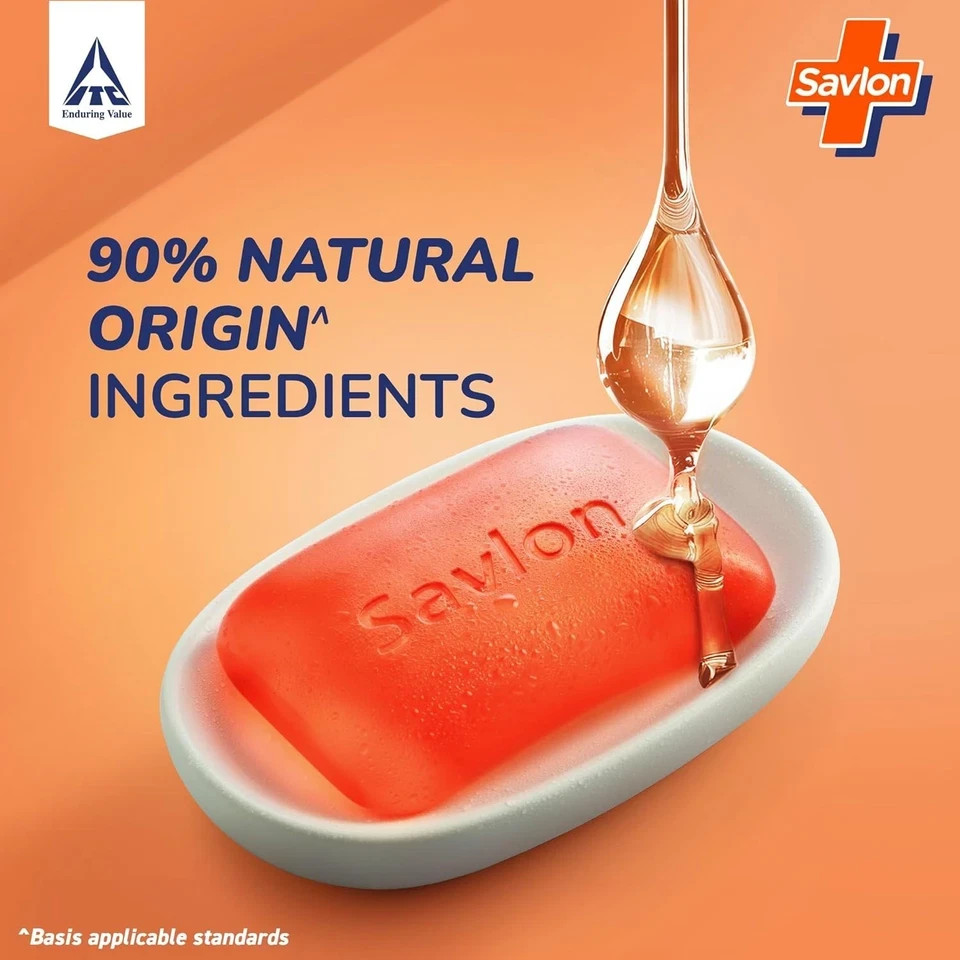 Savlon Moisturizing Glycerin Soap – Germ Protection – 5 × 120 g Bars – Unisex