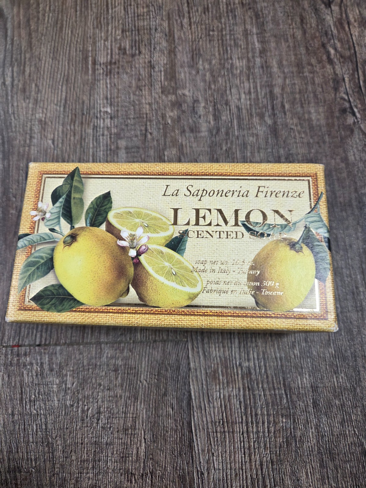 La Saponeria Firenze Lemon Scented Bar Soap 10.5 oz Made in Italy New NIP