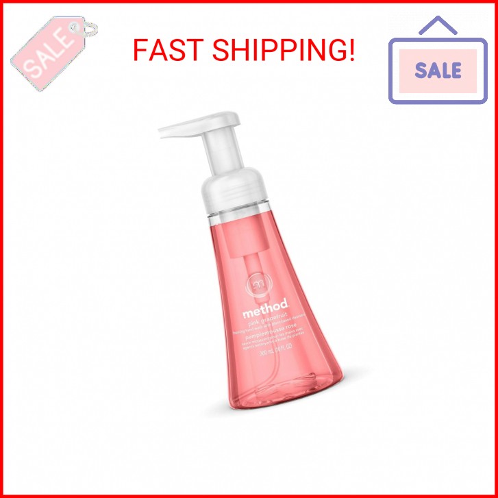 Method Foaming Hand Soap, Pink Grapefruit, 10 Fl Oz (Pack of 1)
