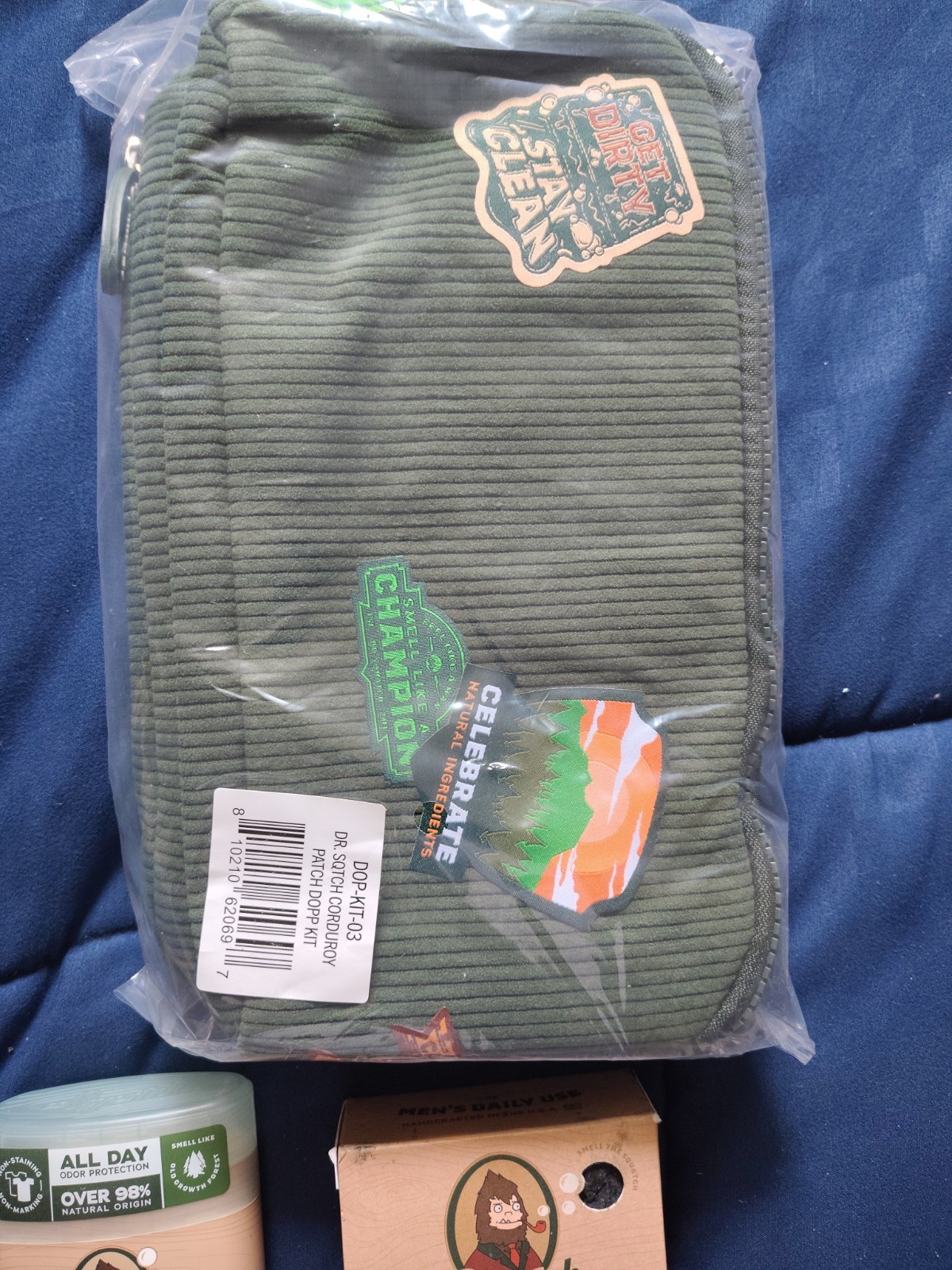 Dr. Squatch PINE TAR BUNDLE w/CORDUROY TOTE BAG!!!