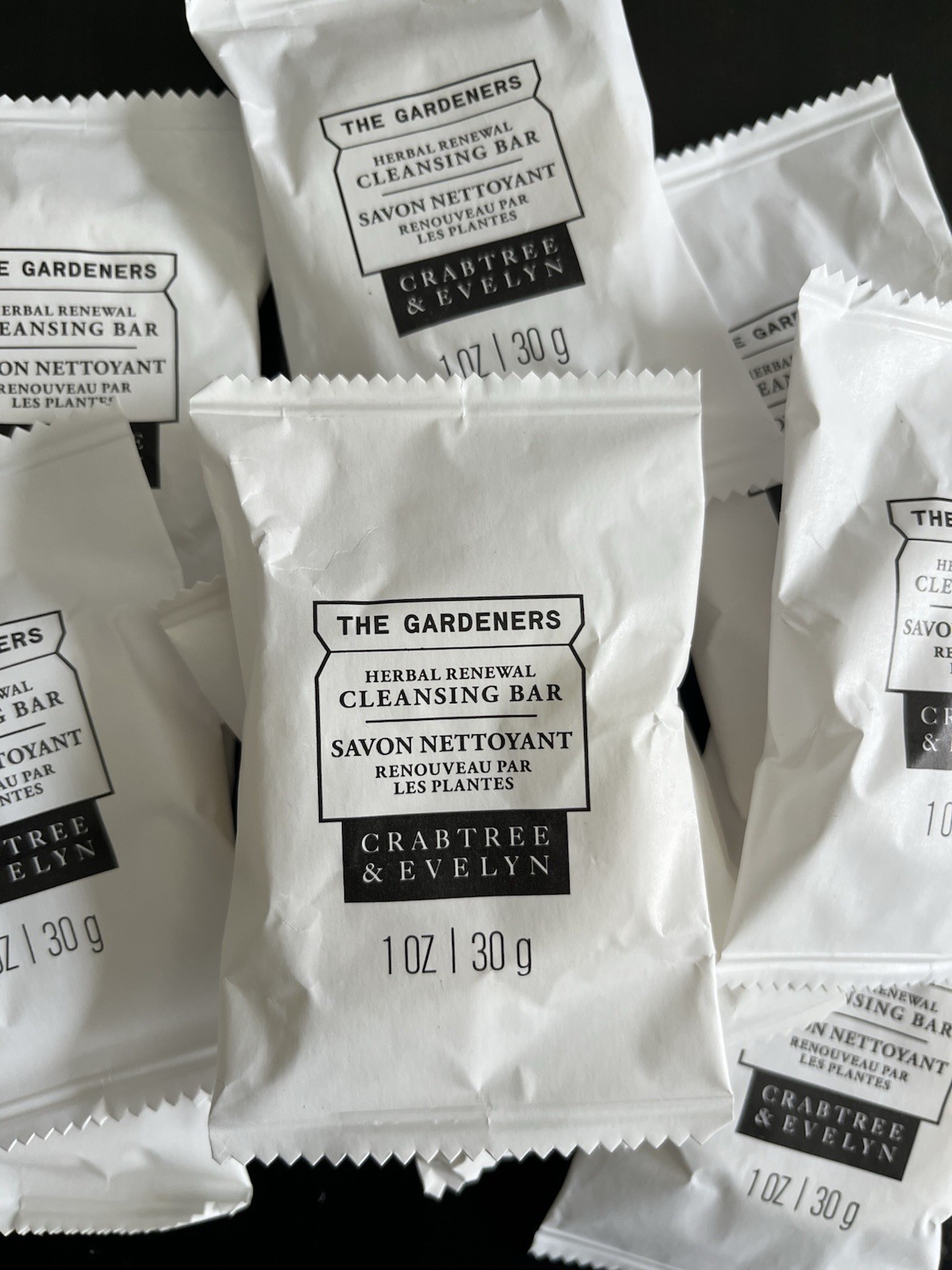 50 Bars The Gardeners CLEANSING BAR Soap Crabtree & Evelyn Herbal 1oz Travel.