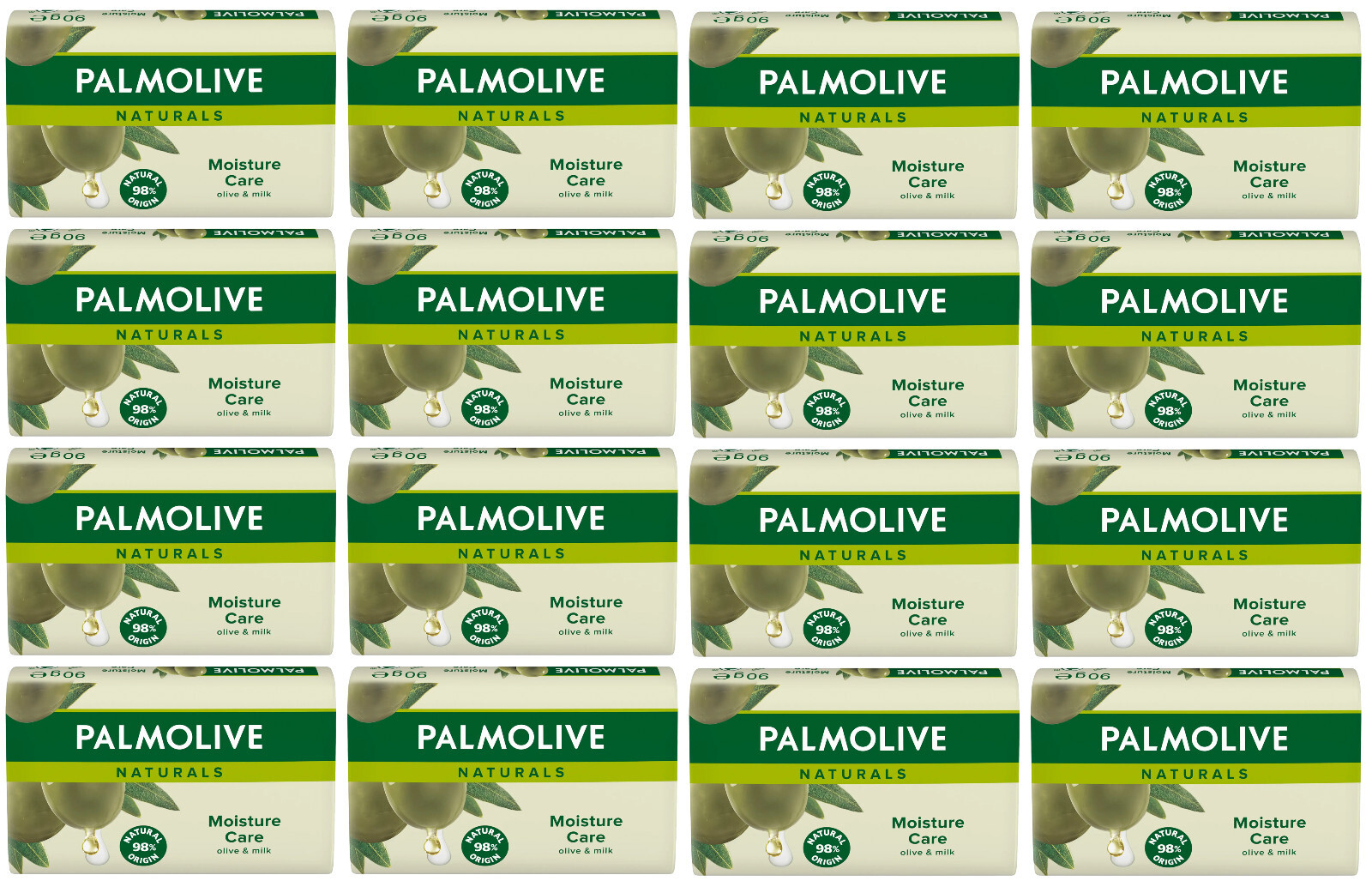 PALMOLIVE NATURALS Moisture Care Moisturizing Bar Soap with Olive Oil 16 x 90g