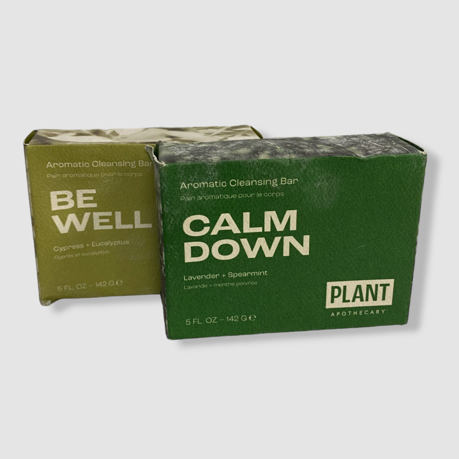 $30 Plant Apothecary BE WELL + CALM DOWN Moisturizing Body Bar 2-Pack | 5 fl.oz.