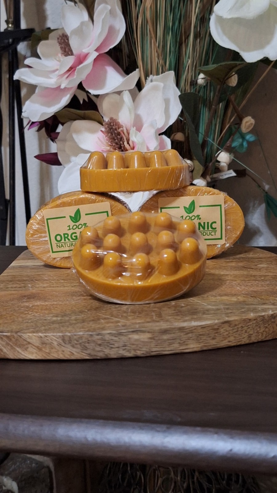 Organic Natural Oval Orange Massage Soap Body Bar for Men & Women, Body Use