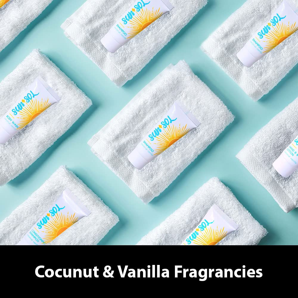 – Sun + Sol Bulk Refreshing Body Wash with Warm Coconut & Vanilla Fragrances, Tr