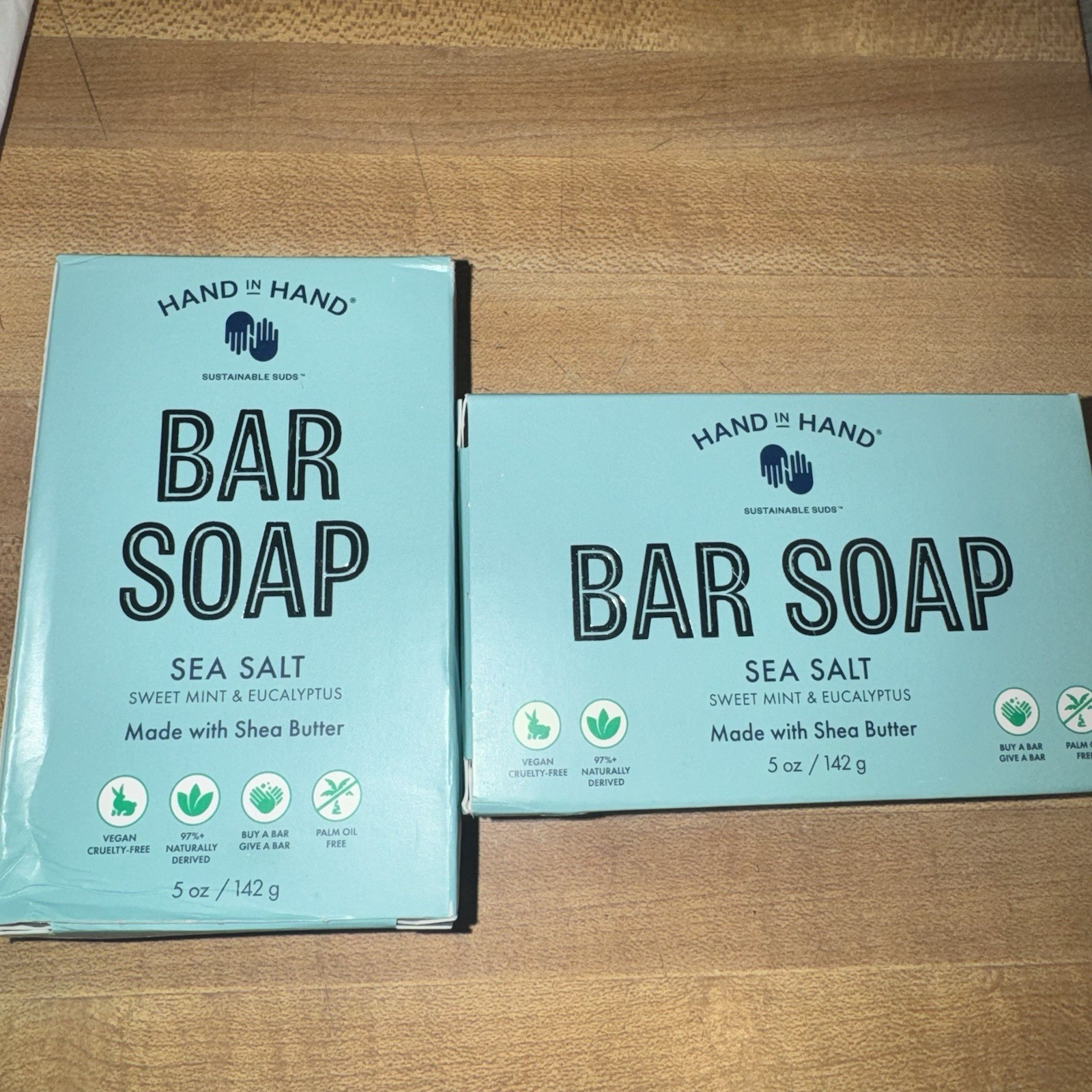 Hand In Hand Sea Salt Bar Soap 5oz – 2 Bars