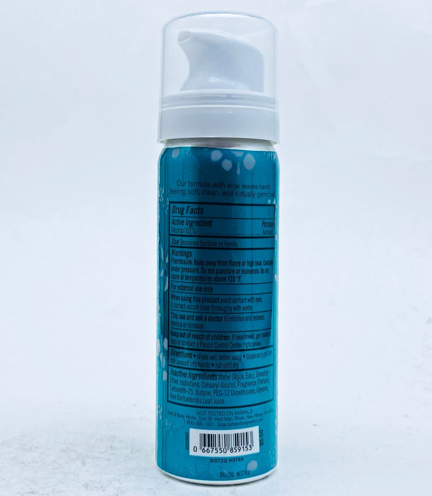 2 Bath Body Works EUCALYPTUS MINT Antibac Foaming Mousse Hand Sanitizer 1.8 oz