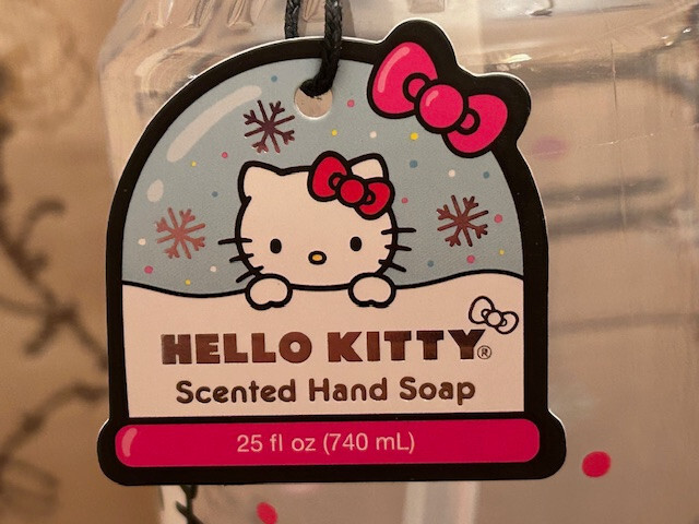 Hello Kitty WINTER skater figure ICE SKATING gift skates Hand Soap 25 OZ Sanrio