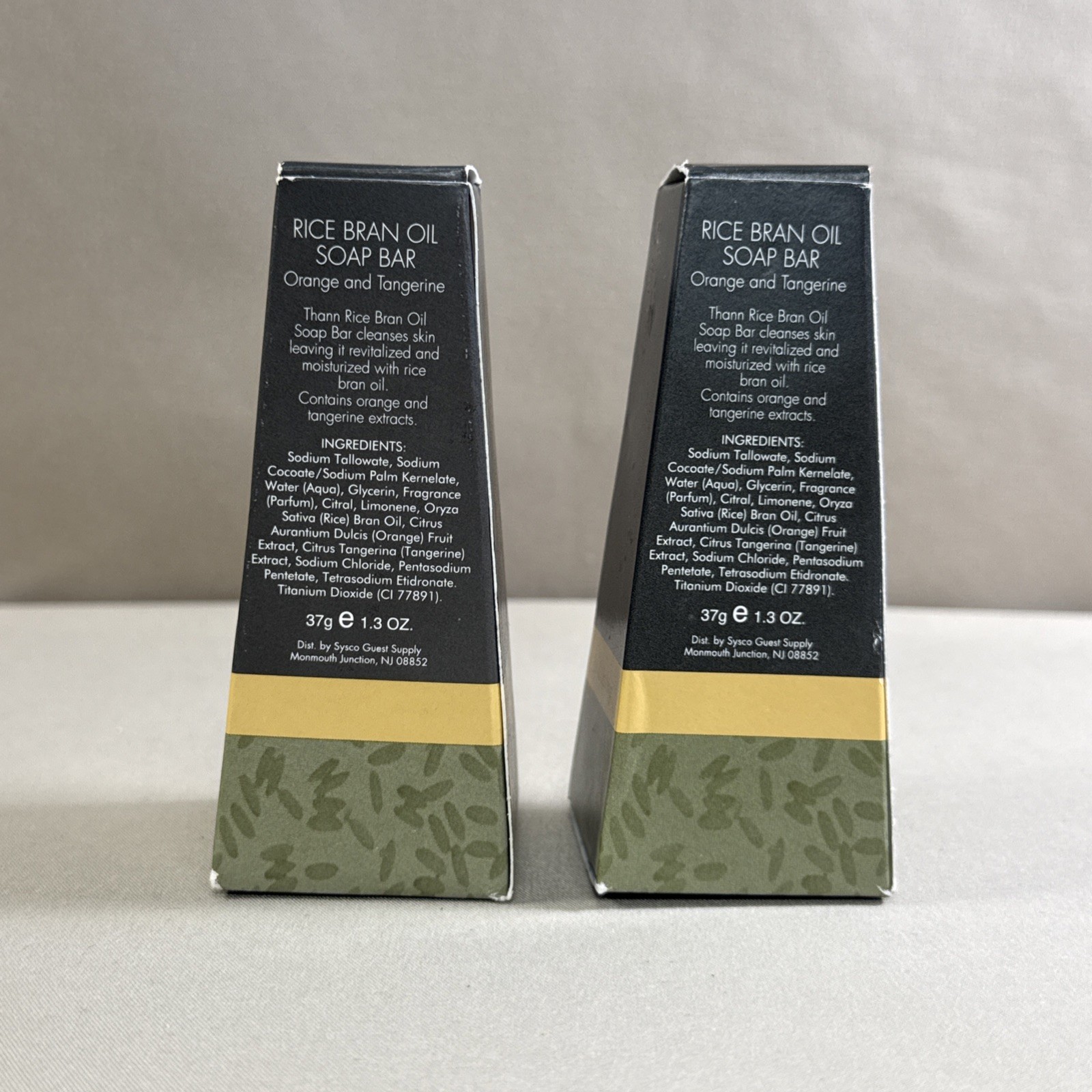 Thann Rice Bran Oil Soap Bar Orange & Tangerine Travel Size Aromatic Wood 2 Bars