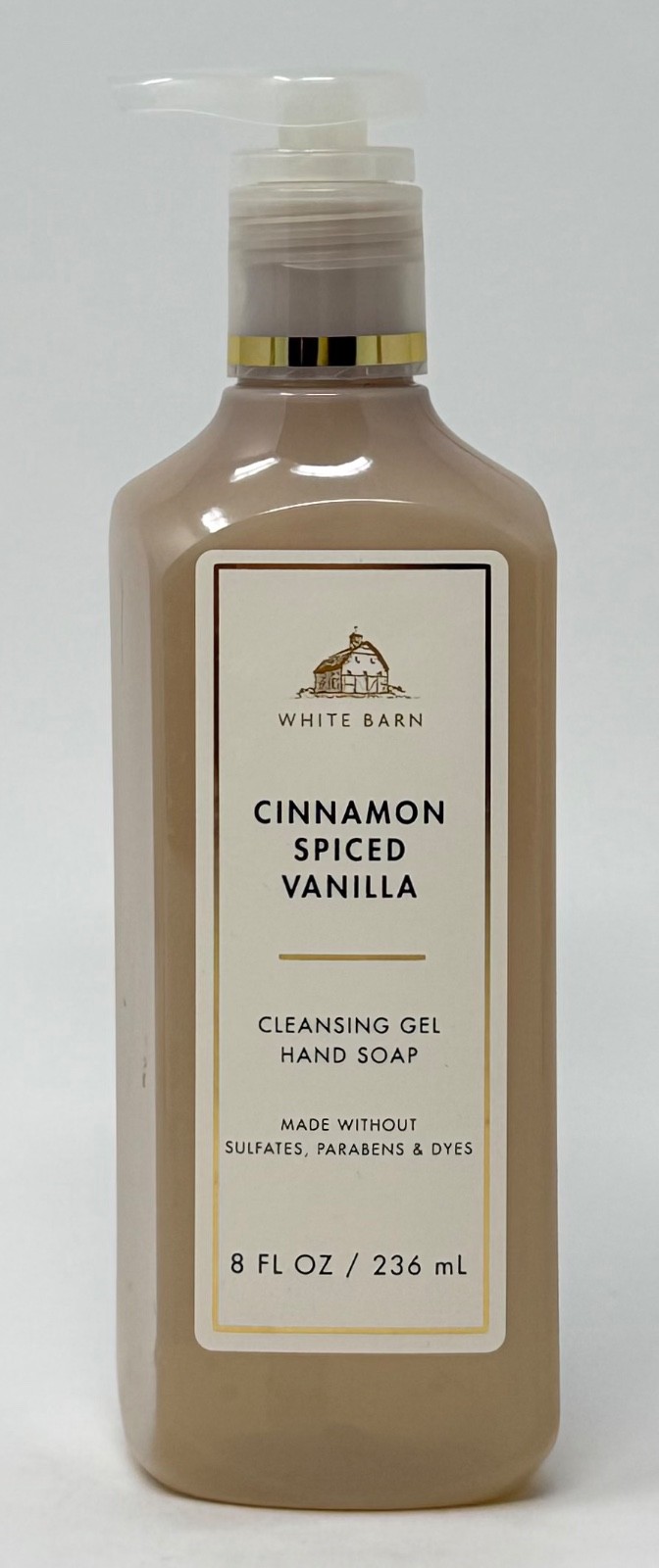 3 BATH & BODY WORKS CINNAMON SPICED VANILLA CLEANSING GEL HAND SOAP WASH 8 OZ