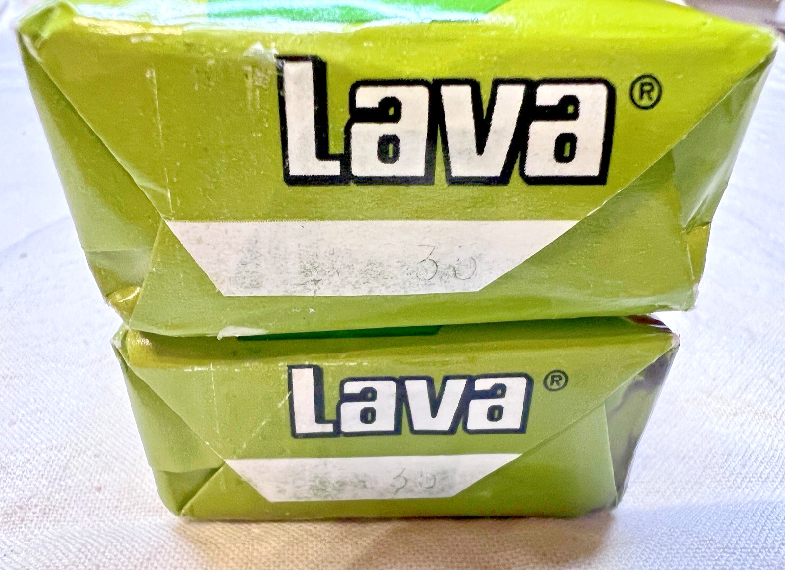 Vintage LAVA Bar Green Pack Hand Soap – 2 Professional Line Pumice Powered Bars