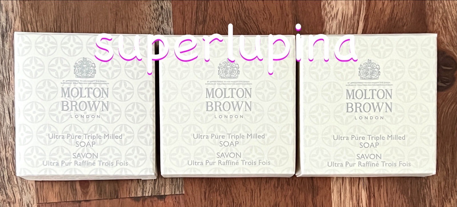 3x Molton Brown Ultra Pure Triple Milled Soap NEW Travel Size 0.88 oz/ 25 g