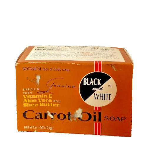 Black & Whitel Botanical Carrot Oil Soap with Vit.E, Aloe vera, Shea Butter 173g