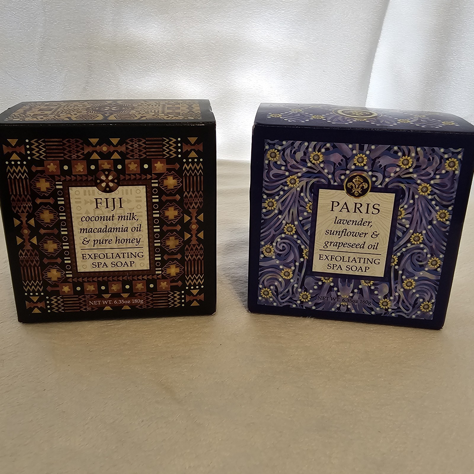 Greenwich Bay Trading Co. Destination Collection: Fiji And Paris. Lot Of 2 Soaps