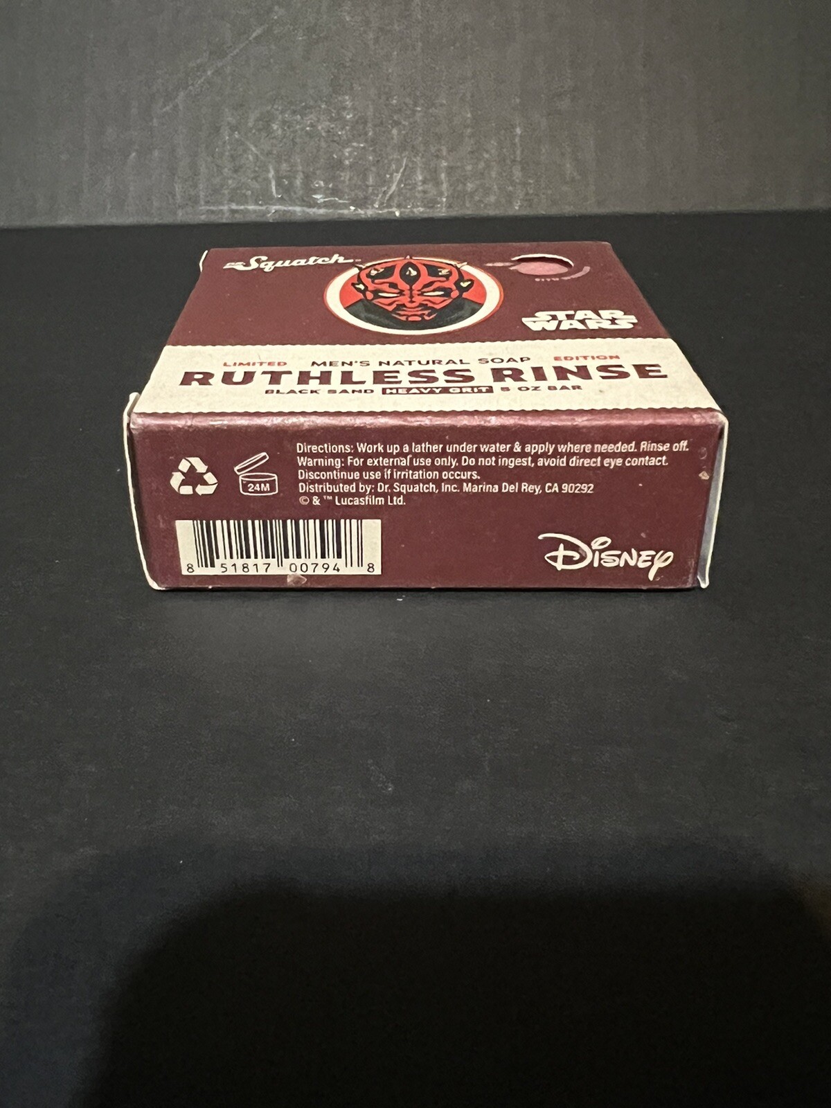 1 Bar of Dr. Squatch Ruthless Rinse Soap – Star Wars Limited Edition HEAVY Grit