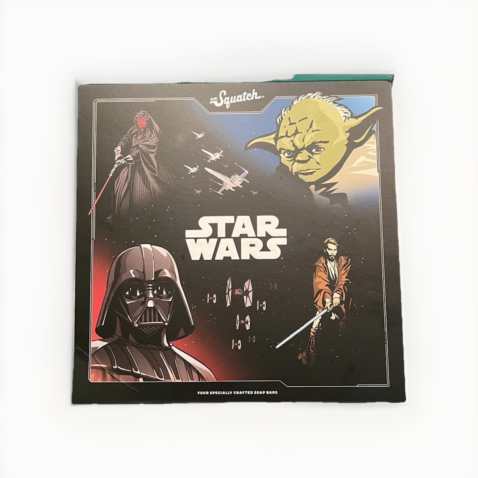 Dr Squatch Star Wars Soap Set 4 Pack Vader Yoda Obi-Wan Maul New
