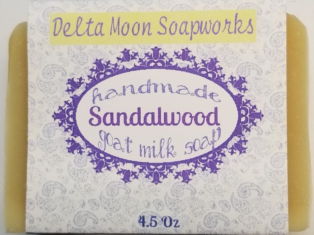 Handmade Sandalwood Goat Milk Soap, + samples, ships fast