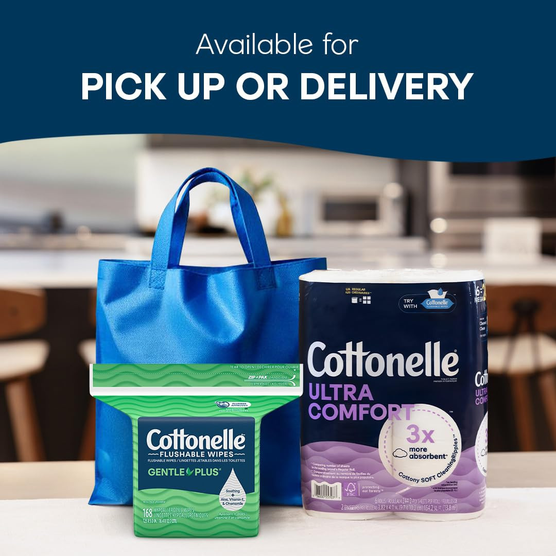 Cottonelle Gentleplus Flushable Wet Wipes with Aloe & Vitamin E, 1 Refill Pack,