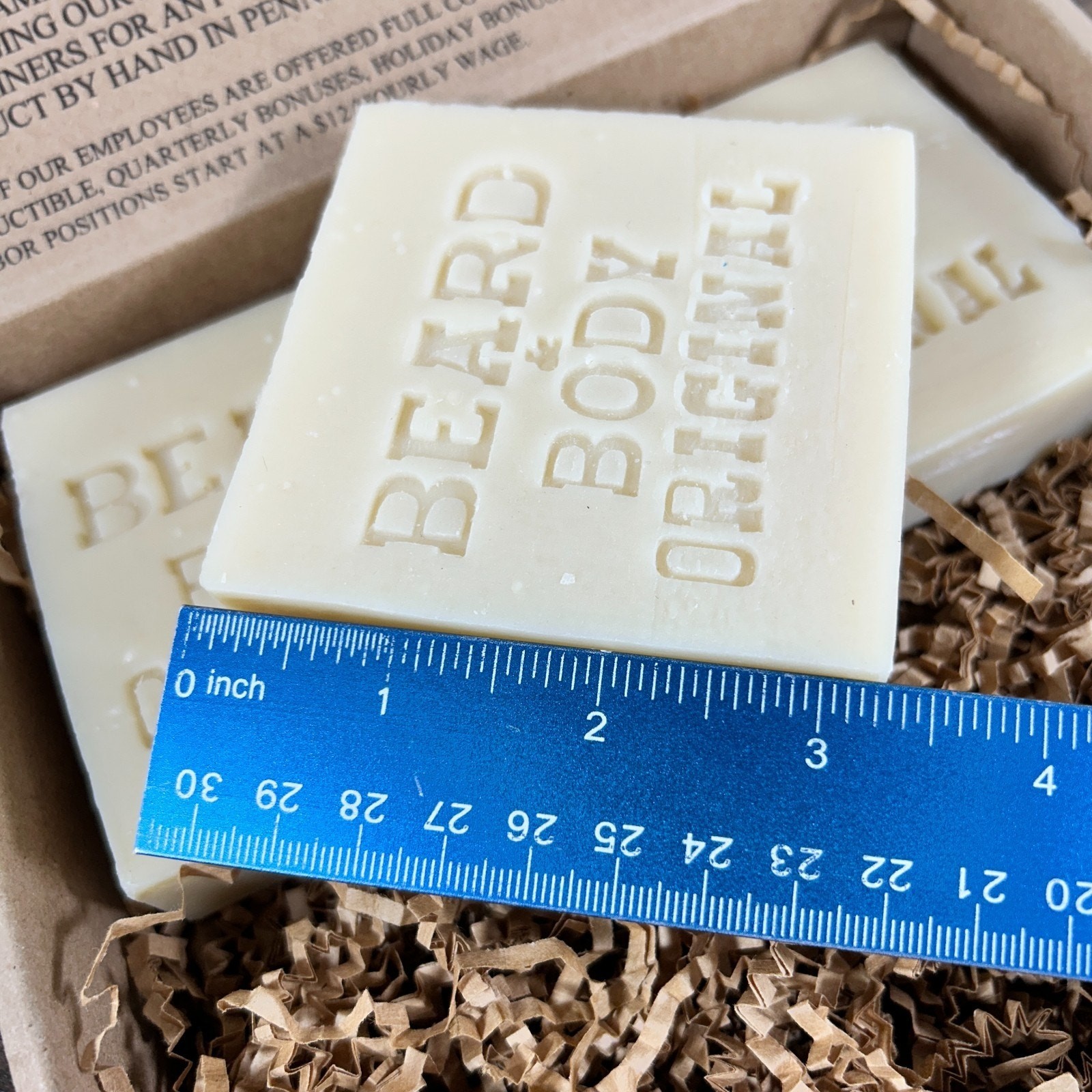 Original Beard and Body Soap by Honest Amish 18 oz TOTAL – SET of 3 6 oz Bars