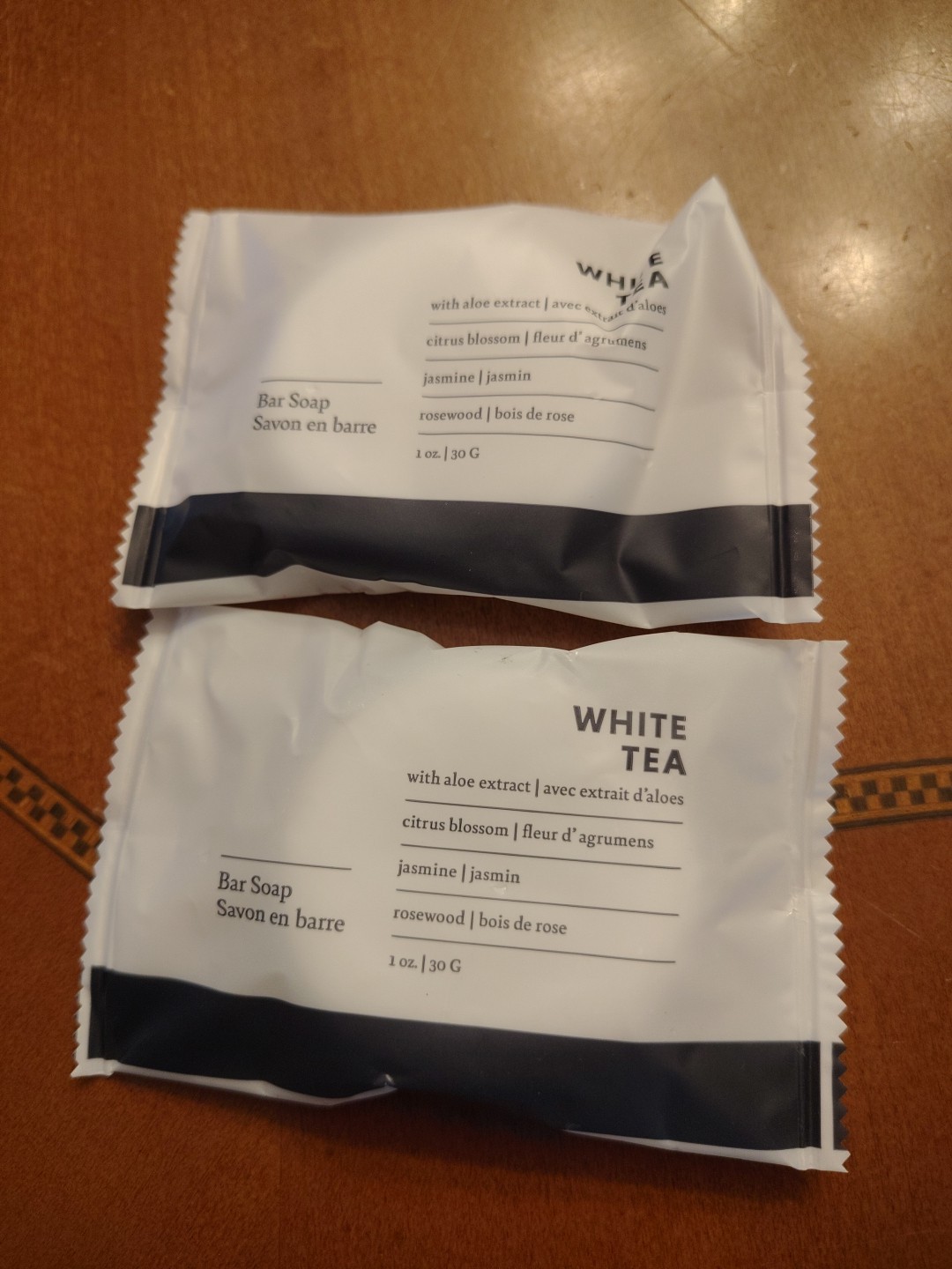 White Tea bar soap 2 pk lot 1 oz.