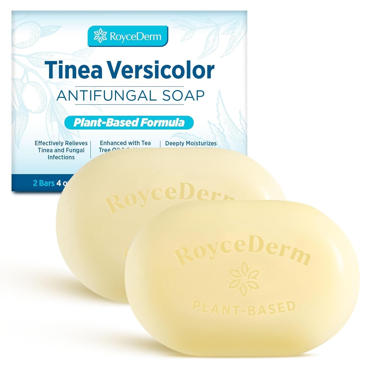 Tinea Versicolor Relief Soap Tea Tree Oil & Sulfur Cleansing Bar, Soothes Irr…