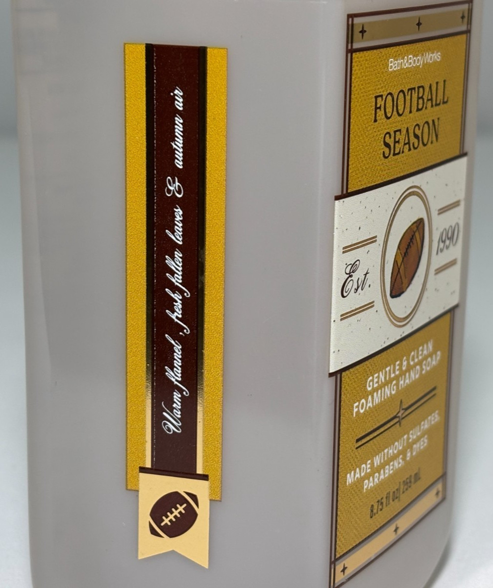 2 PACK Bath & Body Works FOOTBALL SEASON Gentle Foaming Hand Soap 8.75 oz