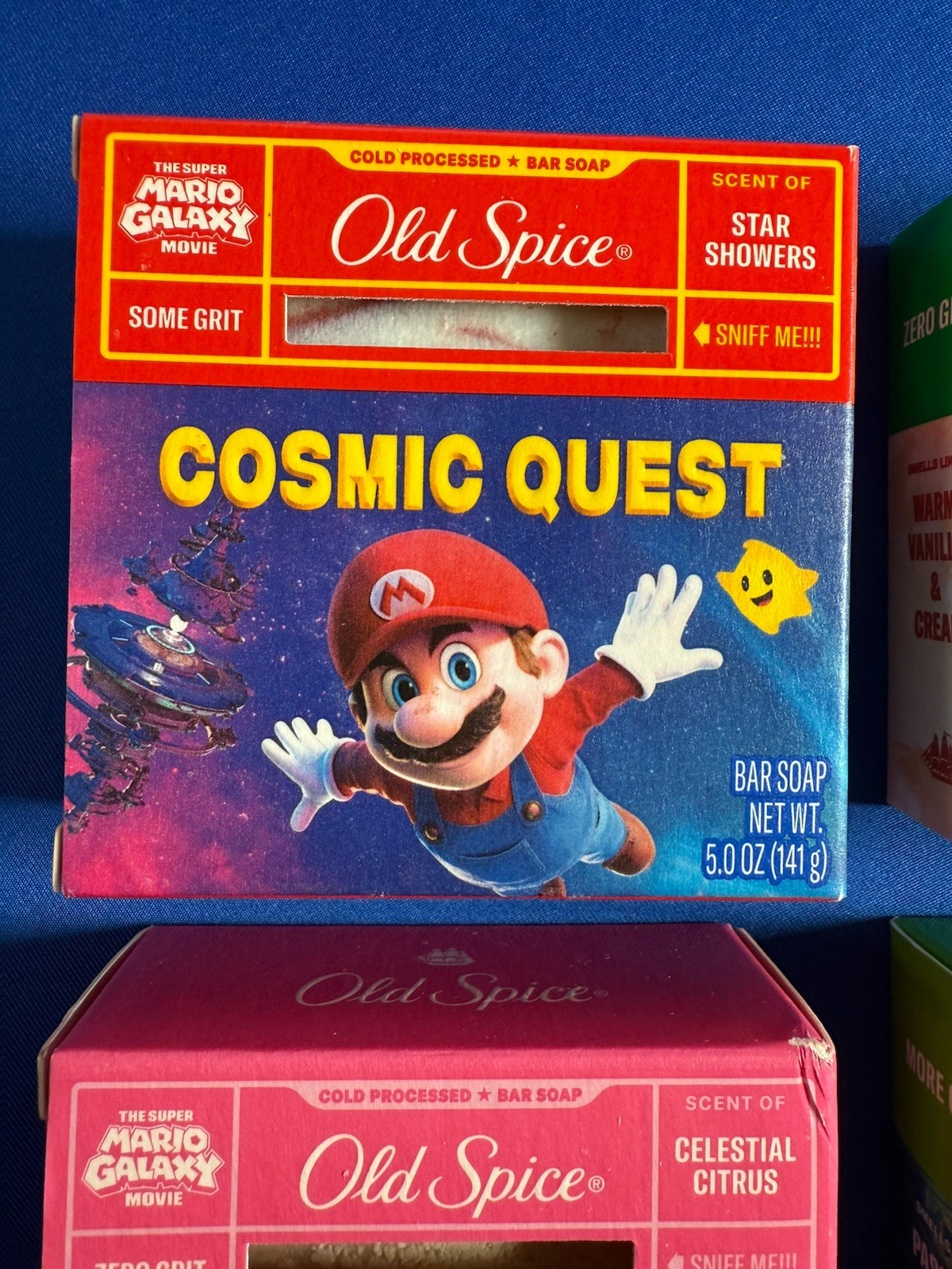NEW All 4 Old Spice Super Mario Galaxy 5oz Soap Bars Mario, Luigi, Peach & Yoshi