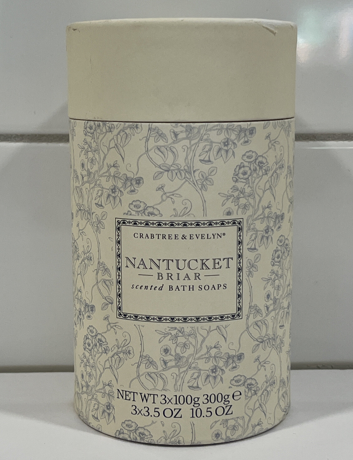 CRABTREE & EVELYN Vintage Nantucket Briar 3 Scented Bath Soaps 3.5oz ea X 3