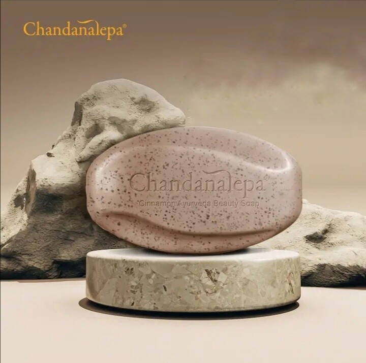 Charcoal Cinnamon Soap Ayurveda Herbal Natural Chandanalepa Sri Lanka Helth