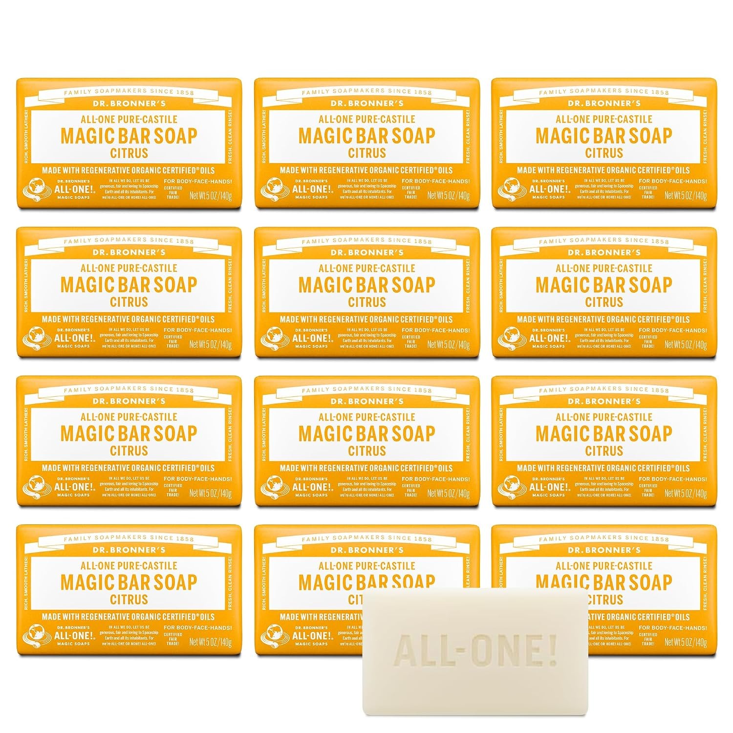 Pure-Castile Magic Bar Soaps – Made with Regenerative Organic Certified Oils – f