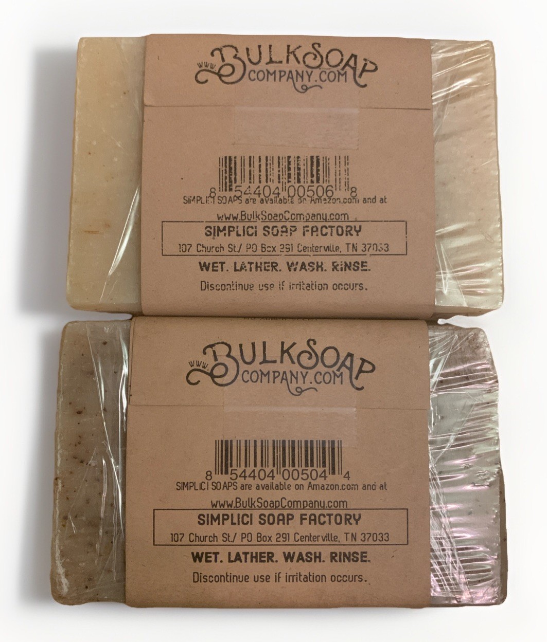 (2)Simplici Coffee Grit & Eucalyptus Thyme Bar Soap 4.50 oz (128g)X2 US made New