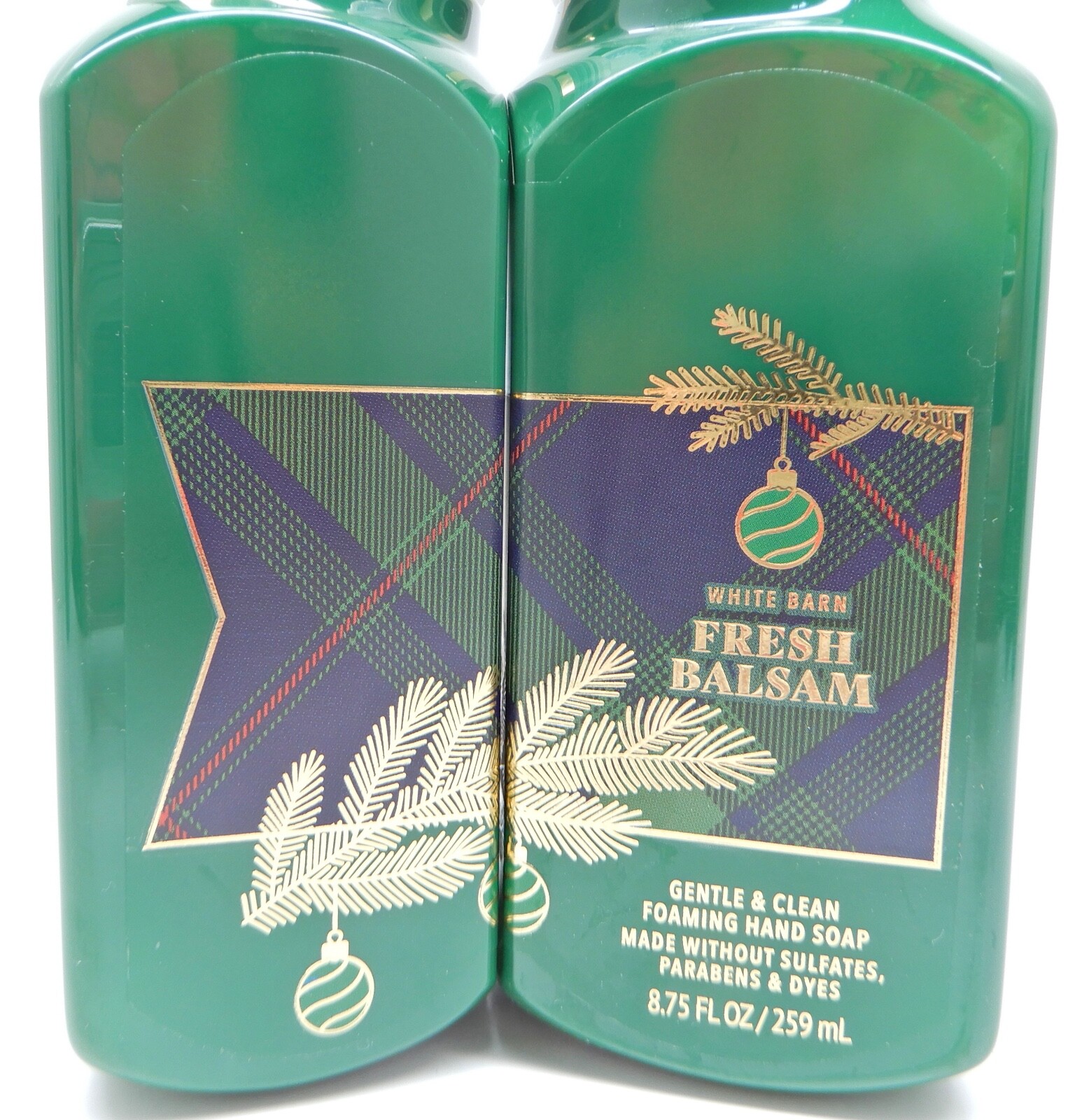 3 BATH & BODY WORKS WHITE BARN FRESH BALSAM GENTLE & CLEAN FOAMING HAND SOAP NEW